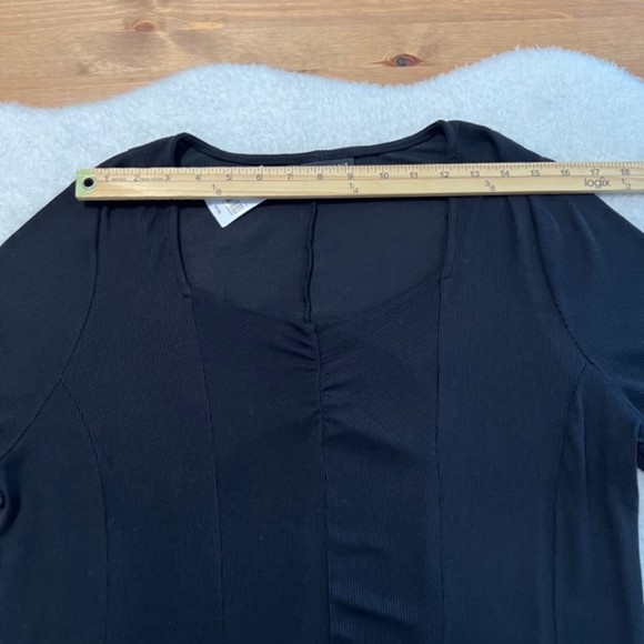 Lane Bryant Womens Black Rayon Spandex Blend Short Sleeve Midi Dress Size 14/16 - Picture 12 of 14